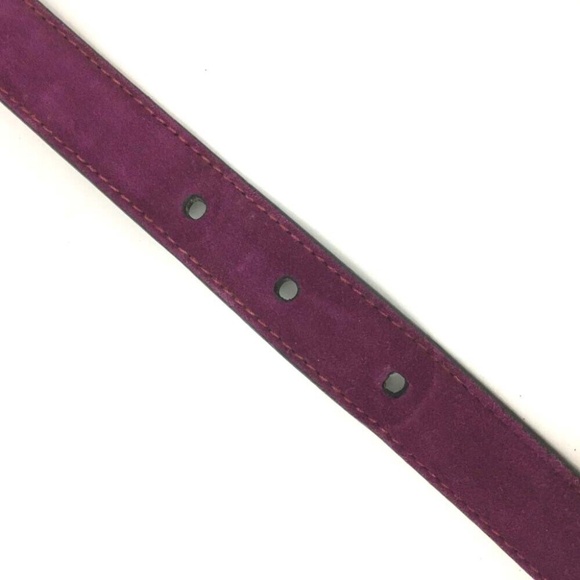 EUC Salvatore Ferragamo Gancini Suede Leather 72cm (28 inches) Belt - Picture 11 of 14
